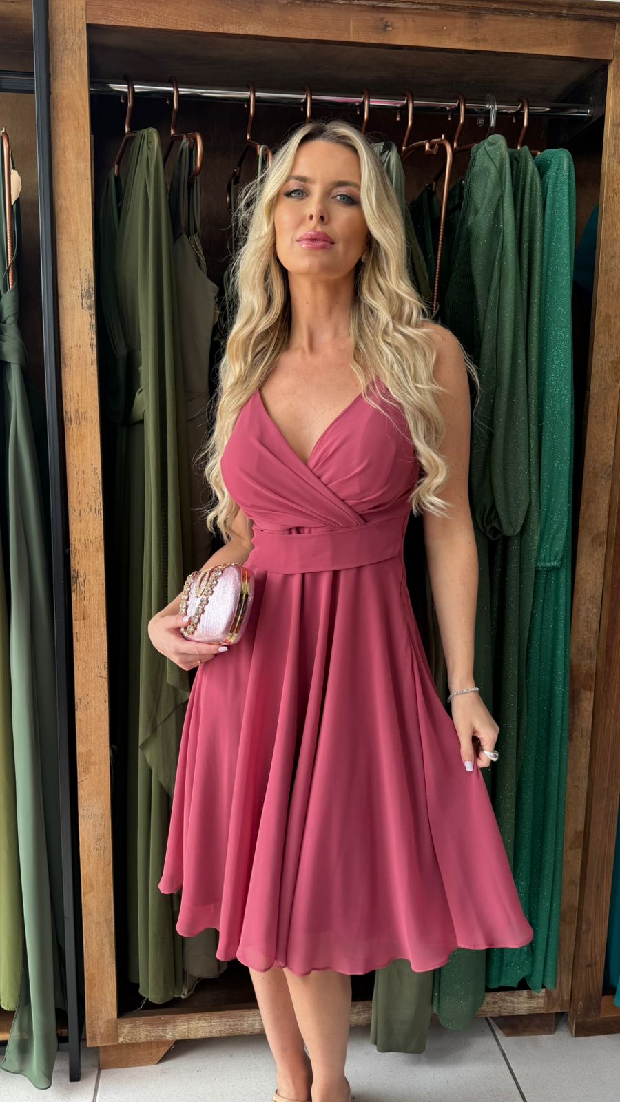 Vestido rosé