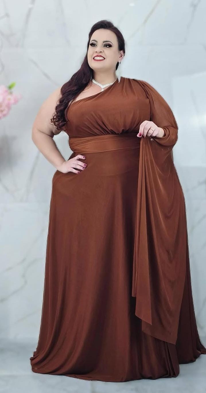 Vestido marrom